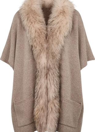 Nina Poncho Beige