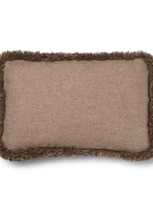 Lammeskindspude | Korthåret | 34x52 cm Beige/Taupe