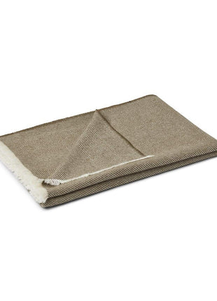 Sidsley Uldplaid | Alpaca | 130x200 cm Oliven