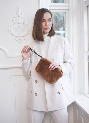 Nelly Clutch Teddy Brun