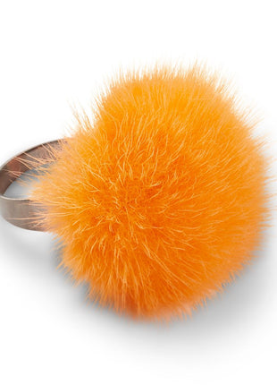 Ring Pom Pom Orange