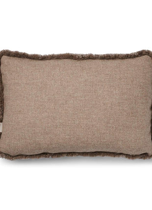 Lammeskindspude | Korthåret | 34x52 cm Beige/Taupe