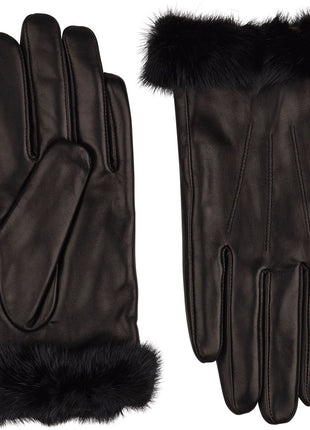 Kendall Handsker | Lammeskind | Mink Sort