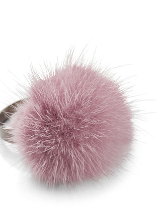 Ring Pom Pom Lilla