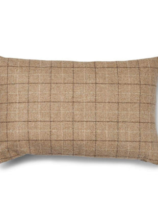 Dobbeltsidet pude | 34x52 cm Havregryn-beige