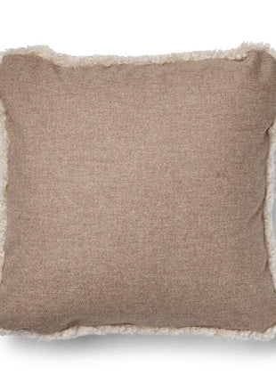 Lammeskindspude | Korthåret | 52x52 cm Beige/Perle