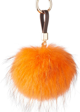 Pom Pom nøglering Orange