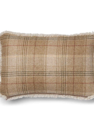 Pude af Uld | Korthåret | 34x52 cm Sand-beige/perle