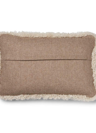 Lammeskindspude | Korthåret | 34x52 cm Beige/Perle