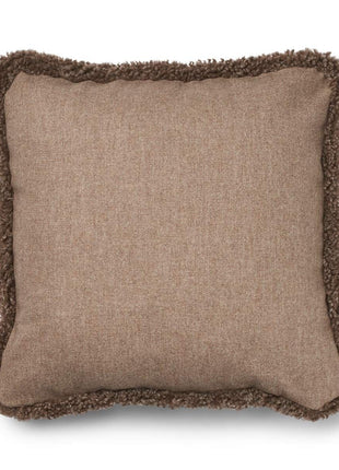 Lammeskindspude | Korthåret | 52x52 cm Beige/Taupe